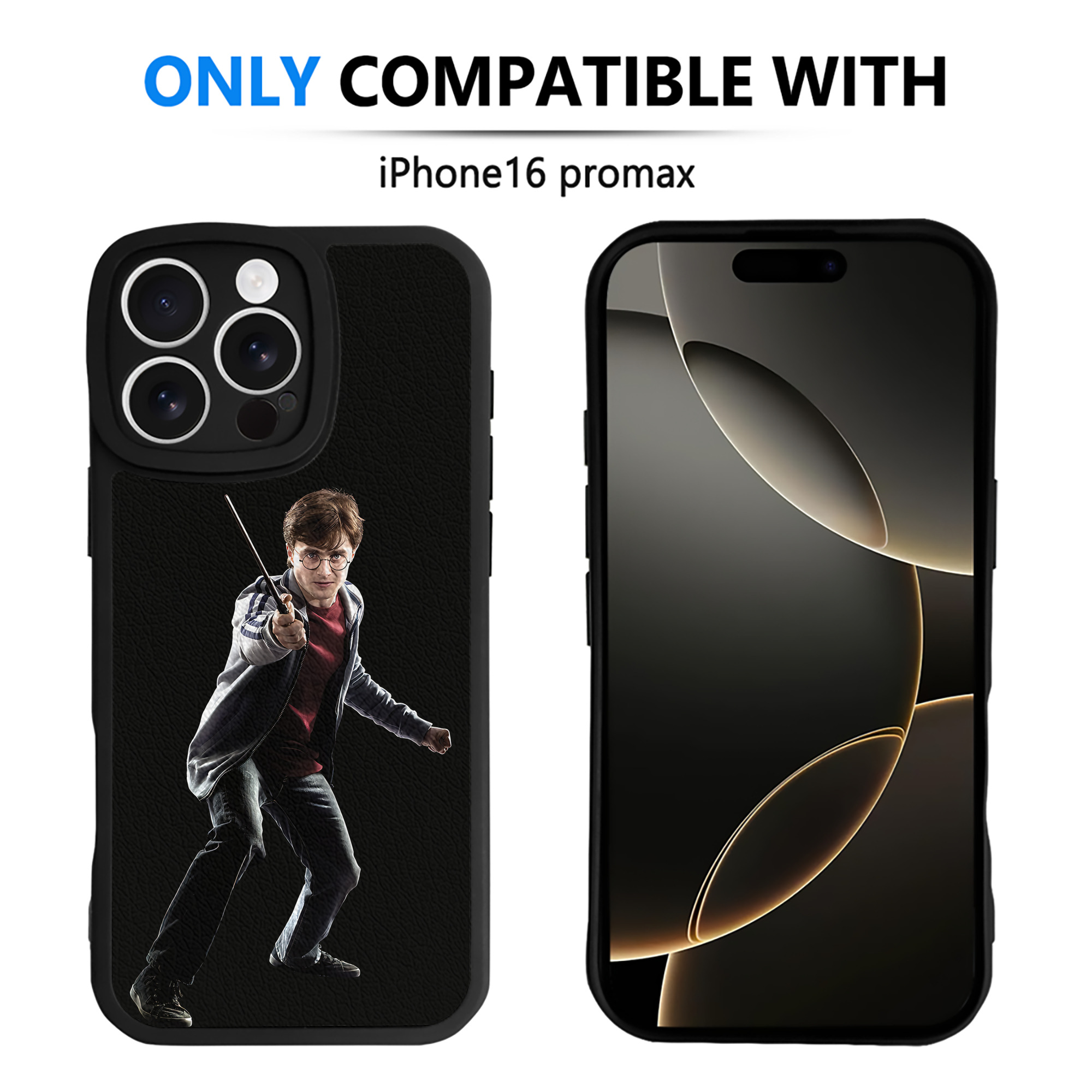（画像用） Harry Potter ハリー・ポッターシリーズ 【iPhone 16シリーズ対応】シリコンスマホケース（レザー調） 材質：シリコン